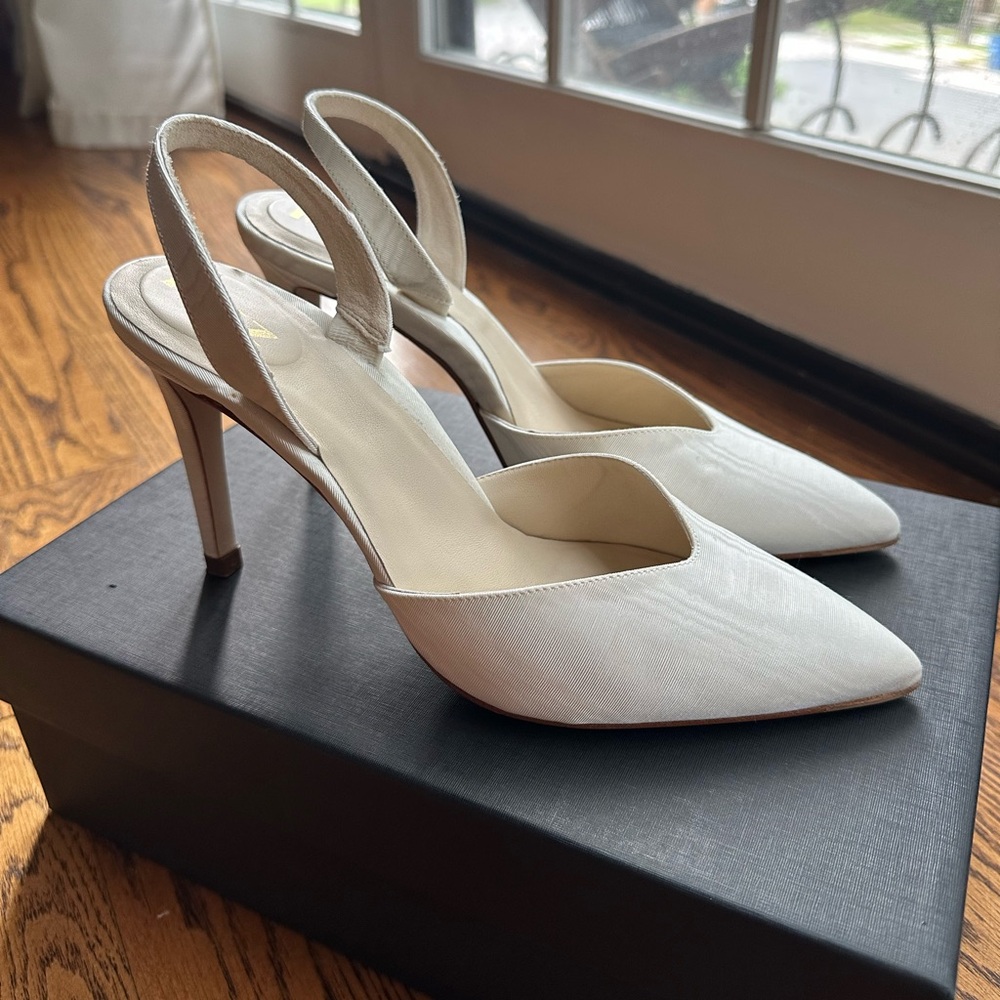 Inez Diana cream moire satin